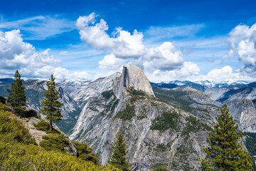Yosemite's Half Dome and Nevada Falls taken from Glacier Point in the Spring of 2025