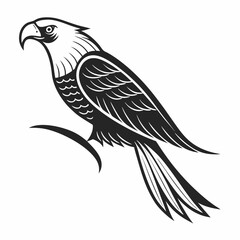 Obraz premium Professional eagle illustration isolated on white background