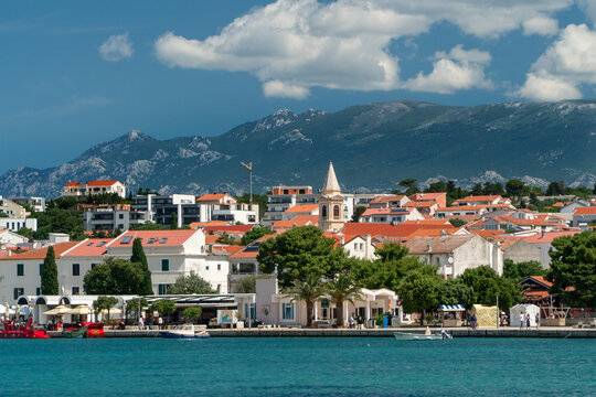 Town Novalja, Pag island, Adriatic archipelago of Croatia.