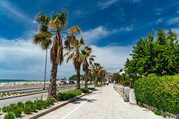 Fototapeta premium Town Novalja, Pag island, Adriatic archipelago of Croatia.