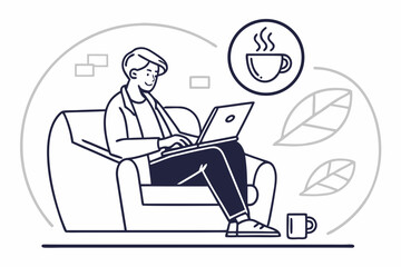 person sitting cross legged outline