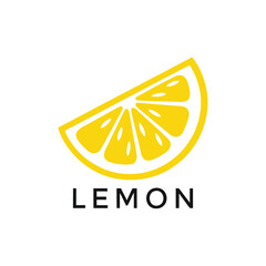 abstract logo design lemon
