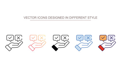 Decision Making Pattern icon design with white background stock illustration