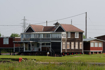 Old wooden boating club house
