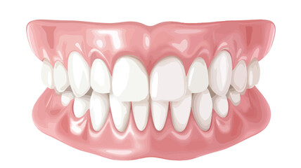 Professional Clean Tooth Vector Illustration for Dental Care Promotion