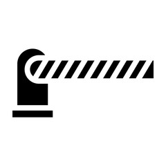 Barrier Vector Glyph Icon Design