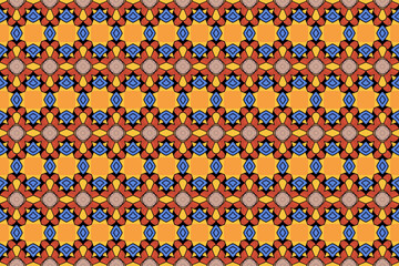 Seamless Graphic Visual Perspective Texture Decoration Textile Fashion Design Cloth Background Symmetric Template Fabric Digital Wallpaper Art Shape Endless Tile Geometric Luxury Interior Pattern.