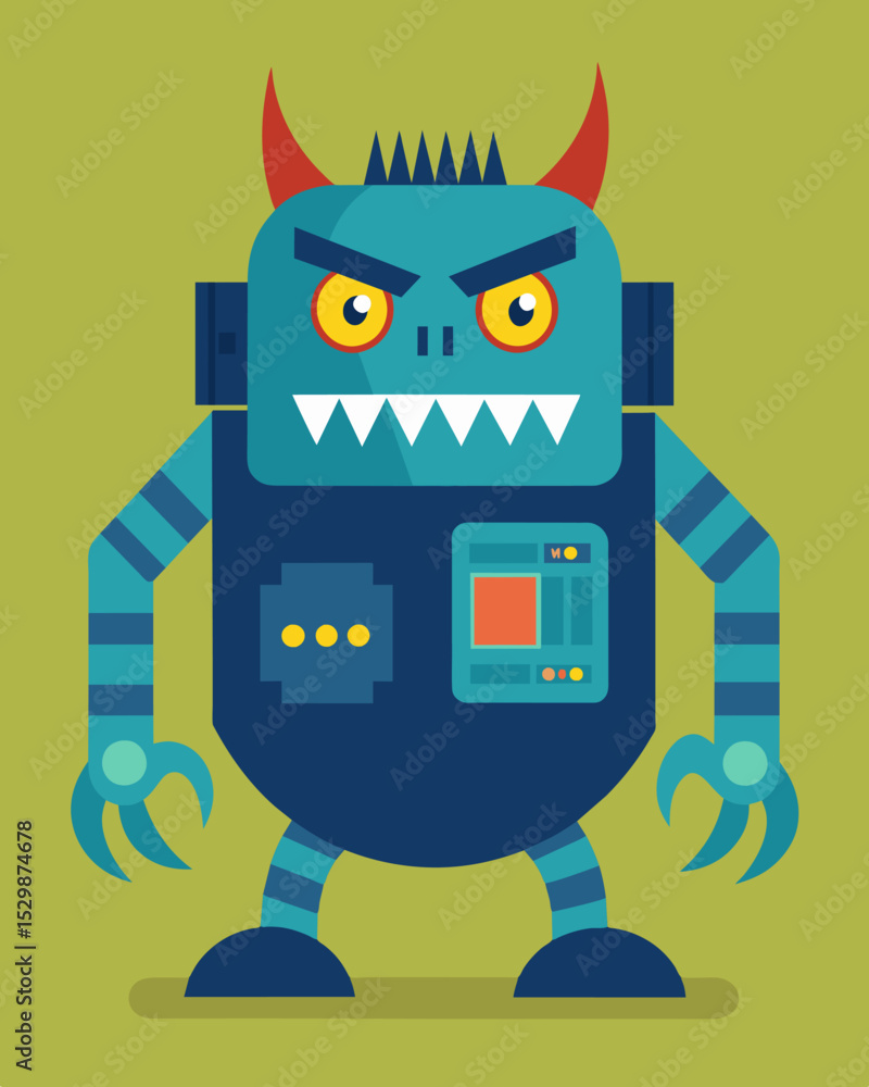 Poster despite its intimidating appearance the digital monster seems to have a certain cunning intelligence
