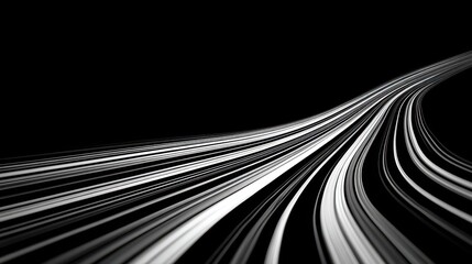 Abstract Corporate Word Concept Using Speed Lines