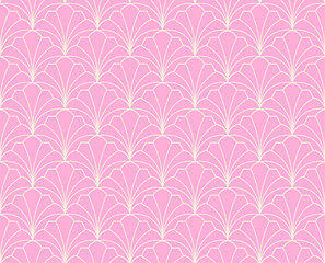Modern cute art deco seamless pattern. Trendy abstract texture. Vector geometric background.