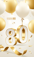 80th Anniversary Celebration Background