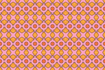 Seamless Graphic Visual Perspective Texture Decoration Textile Fashion Design Cloth Background Symmetric Template Fabric Digital Wallpaper Art Shape Endless Tile Geometric Luxury Interior Pattern.