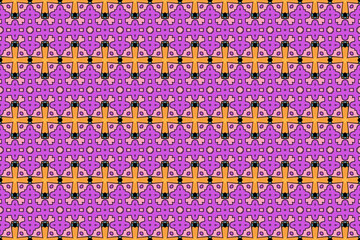 Seamless Graphic Visual Perspective Texture Decoration Textile Fashion Design Cloth Background Symmetric Template Fabric Digital Wallpaper Art Shape Endless Tile Geometric Luxury Interior Pattern.