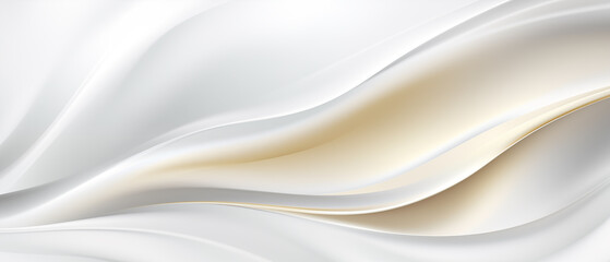 Soft elegant folds in creamy white background
