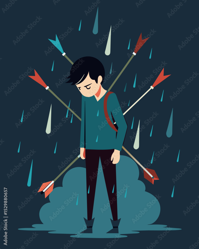 Poster the assault of words felt like a neverending rain of sharp arrows leaving the victim battered and br