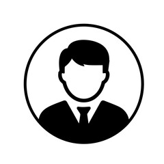 User icon business profile, avatar, Person Profile, User silhouette isolated on transparent background icon