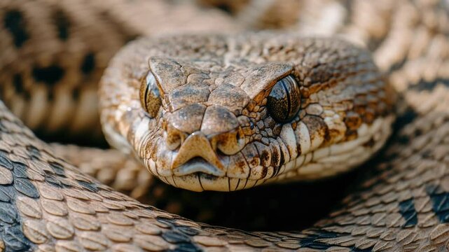 A close-up view of a snake's head with its mouth open, great for illustrating nature and wildlife concepts.