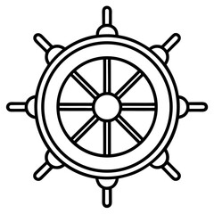 Obraz premium steering wheel isolated on white