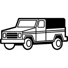 truck isolated on white