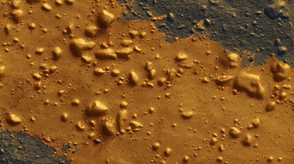Rich textured abstract gold surface with rough organic patterns and dark details