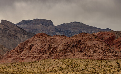 Cloudy day at Red Rock Canyon in Las Vegas