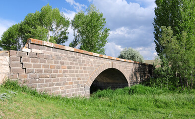 Historical Mancilik Village Bridge in Sivas, Turkey