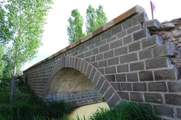 Historical Mancilik Village Bridge in Sivas, Turkey