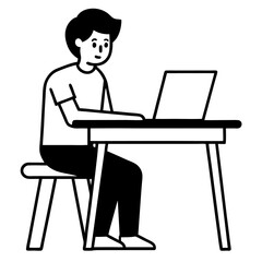 Teenager Doing Remote Learning