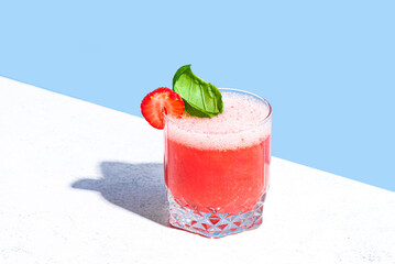Strawberry Basil Smash Drink