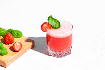 Strawberry Basil Smash Drink