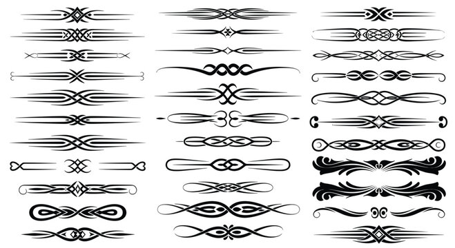 Variety of Decorative Divider Designs with Intricate Patterns and Artistic Styling Ideas