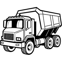 truck isolated on white