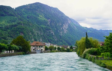 small village on the lake