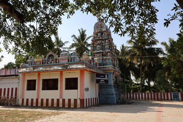 Village hindu temple in rural villages of ramanathapuram, madurai, tamilnadu, India, asia 
