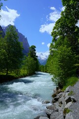 river in the mountains