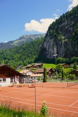 village in the mountains of Switzerland