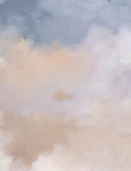 Digital painted background texture for studio portrait photography with neutral gray and taupe tones, soft cloudy gradients 2