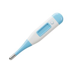 Digital thermometer isolated on white background