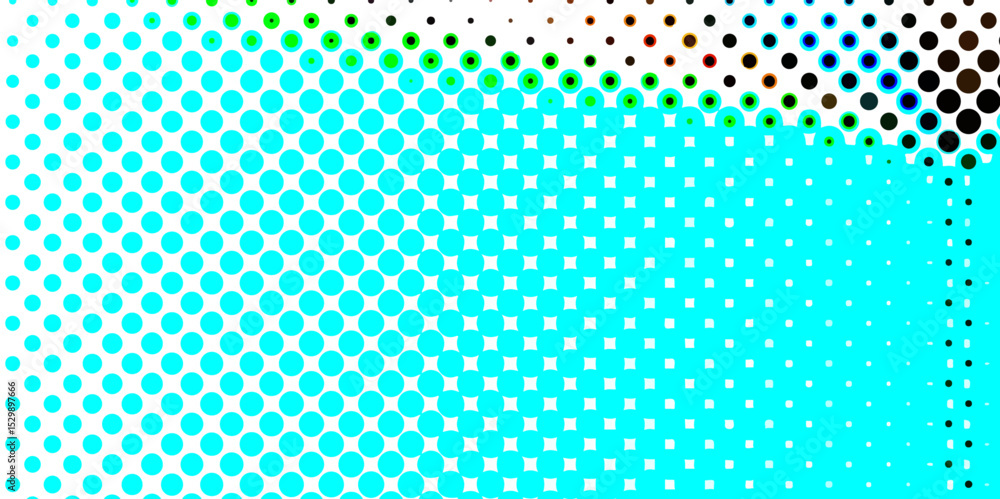 Aufkleber multicolor of seamless circle monochrome texture pop art overlay dotted halftone background, trendy 