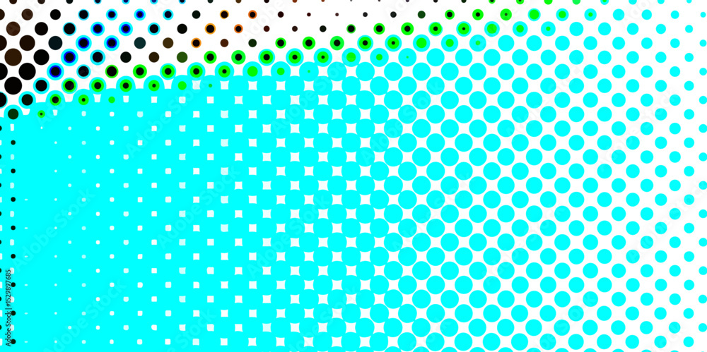 Aufkleber multicolor of seamless circle monochrome texture pop art overlay dotted halftone background, trendy 