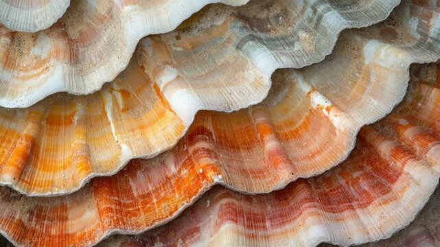 A detailed view of various shell types