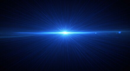 Abstract Blue Light Background with Dots Digital Network Technology