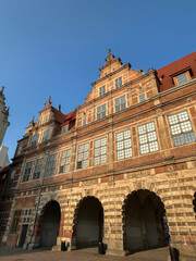 Fototapeta premium Beautiful view of Green Gate on a sunny day. Gdansk. Poland.