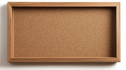 Fototapeta premium cork bulletin board with blank horizontal sheets on it . Isolated on white background. 3D Illustration.