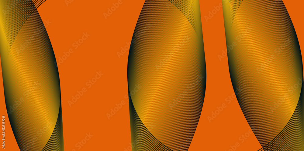 Poster Abstract color flowing wave with stylized blended line art background, violet and red orange color effect modern and futuristic glowing line geometric curve shape with blend effect texture background.