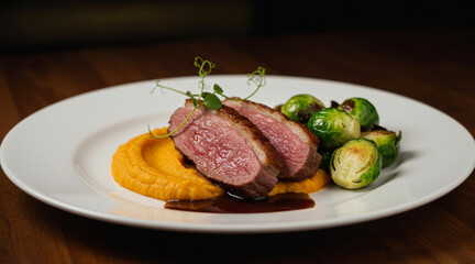beef steak with vegetables
