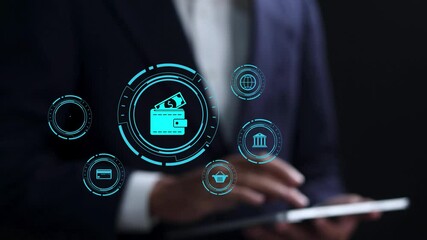 Digital wallet, E-wallet concept. Online payment, mobile banking, online finance, e-commerce.  - Powered by Adobe