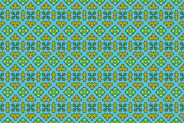 Seamless Cloth Luxury Tile Shape Decoration Template Graphic Digital Endless Symmetric Background Fabric Texture Perspective Fashion Wallpaper Visual Art Interior Design Geometric Textile Pattern.