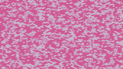 Pink Digital Camouflage: Pixelated Pattern Background