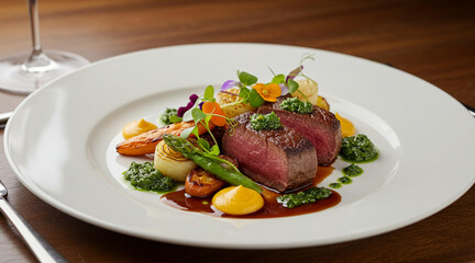 lamb chops with vegetables